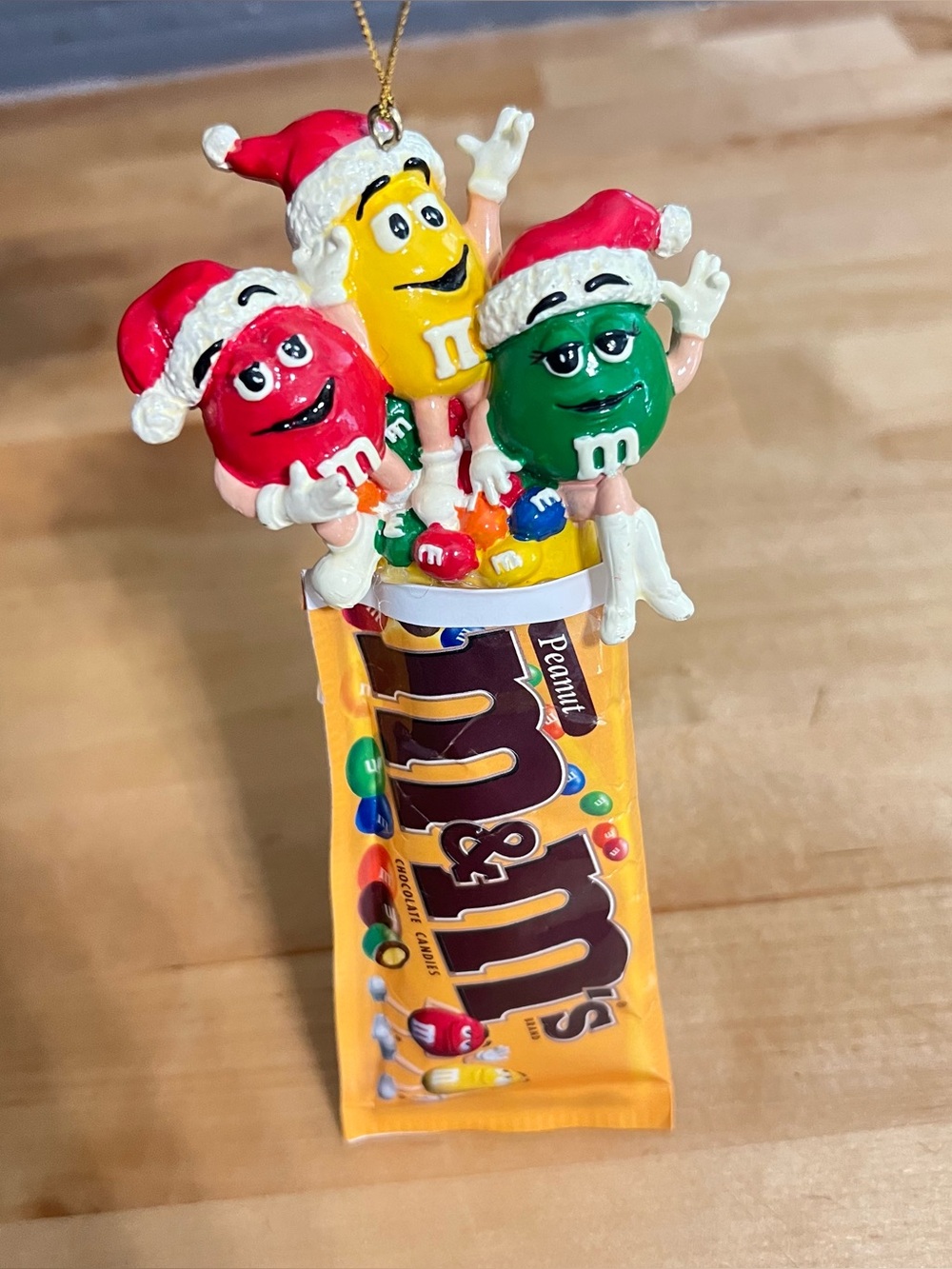 Kurt S Adler Peanut M&M's Bag Christmas Ornament 6.25”